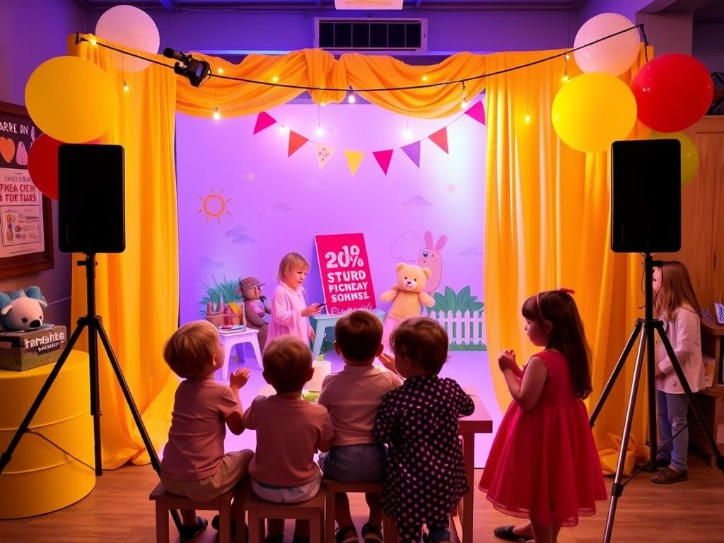 photo zone for a children's partyфото