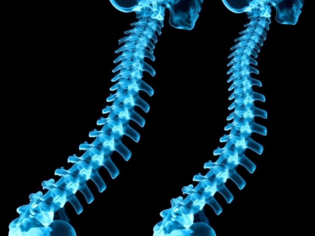 X-ray of the spine X-ray of the spineфото